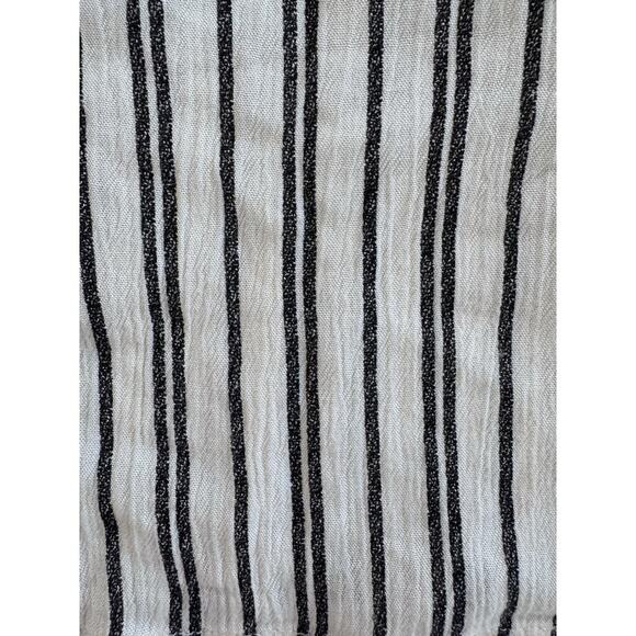 NWT Billabong Romper Tie-Front Med. Cream Black Striped Twist And Jump JNO9NBTW - Picture 6 of 15